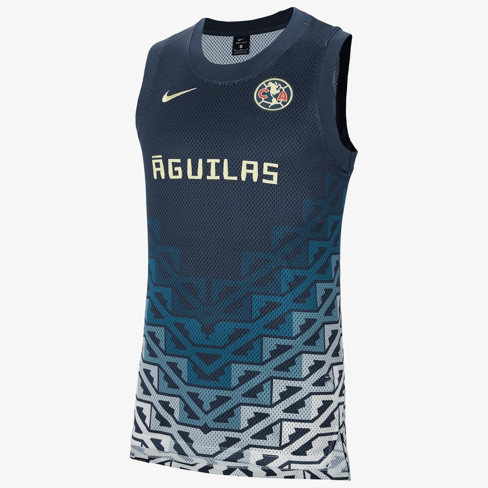 Club America Nike Basketball Jersey Tank Top - Navy